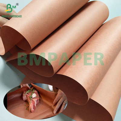 66gsm 70gsm Uncoated Pink Butcher Paper Roll For Barbecue 60cm*50m