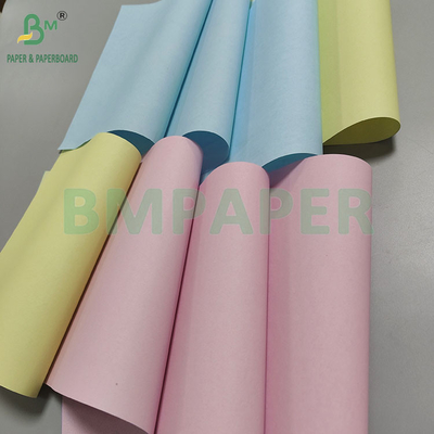 80gsm CB CFB CF Carbonless Copy Paper Roll 242mm×12000m Image Blue