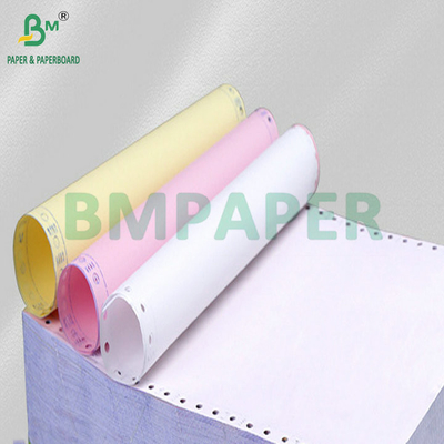 60gsm CB White CFB CF Blue Yellow Carbonless Paper Extended Sheets 70x100cm
