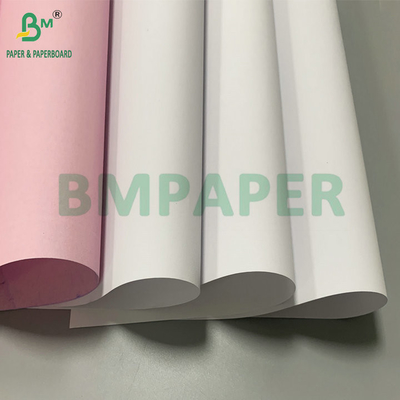56gsm 60gsm CB CFB CF White Blue Pink Carbonless Paper 44.5cm Roll