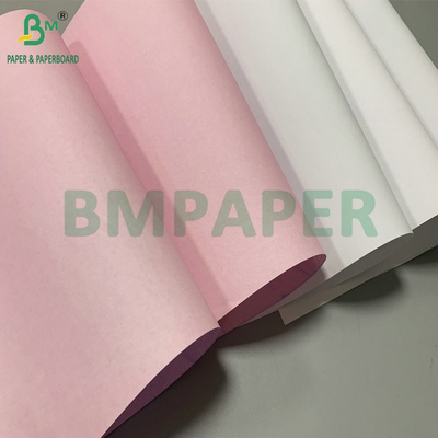 56gsm 60gsm CB CFB CF White Blue Pink Carbonless Paper 44.5cm Roll
