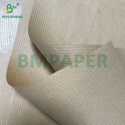 Virgin Wood Pulp 30GSM to 120GSM Unbleached MG Ribbed Kraft Wrapping Paper