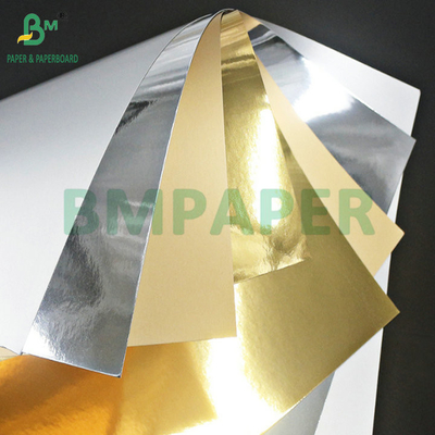 400gsm 425gsm Gold Metallic Cardstock For Making Packaging Box