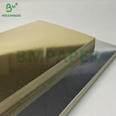 400gsm 425gsm Gold Metallic Cardstock For Making Packaging Box