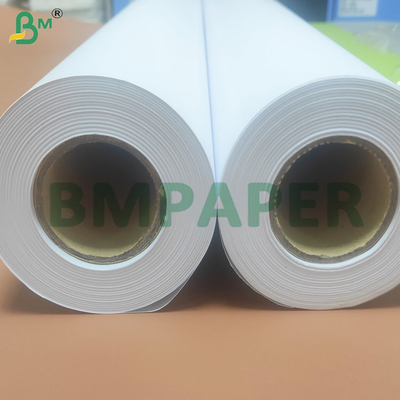 80gsm High Whiteness Uncoated CAD Plotter Paper Rolls for Printing