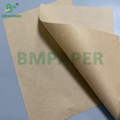 60gsm Brown Kraft Greaseproof Paper Rolls For Fried Food Packaging Kit 7 Oil Resistance