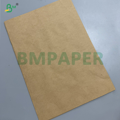 75g High Tensile Brown Kraft Paper For Paper Ropes Bag Handles 400 - 1600mm Rolls