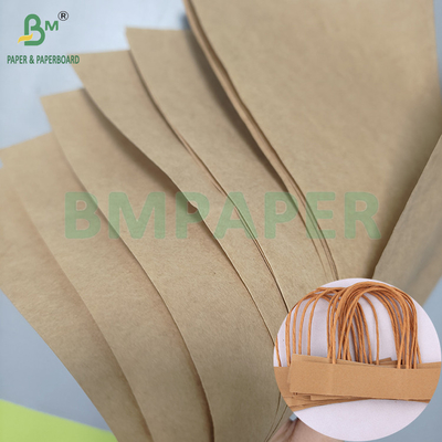 75gsm High Tensile Strength Brown Kraft Paper For Making Paper Bag Rope