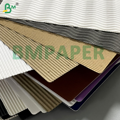 1mm Corrugated Structure Colour Anti-Deformation Corrugated Paper For Handicrafts & DIY Logistics & Shipping