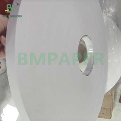 24gsm 28gsm Printable And PE Coated White Straw Wrapping Paper Roll 50mm 44mm