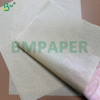40gsm Air Fryer Oven Paper Dual-Side Silicone Brown Kraft Custom Sheets / Rolls