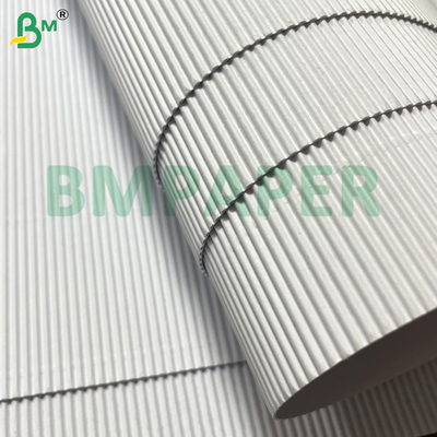 15.5*20" White Lightweight Fluted Corrugated Paper For Craft & Gift Boxes Packing