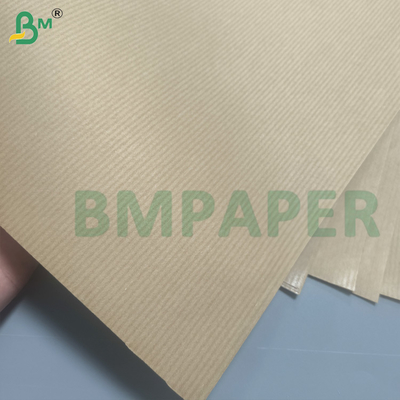 40g - 80gsm Unbleached Natural MG Ribbed Kraft Paper For Gift Wrapping