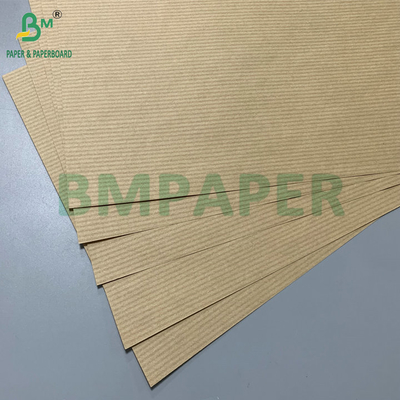 High Stiffness 50gsm 60gsm Brown Striped Kraft Paper For Flowers Packaging