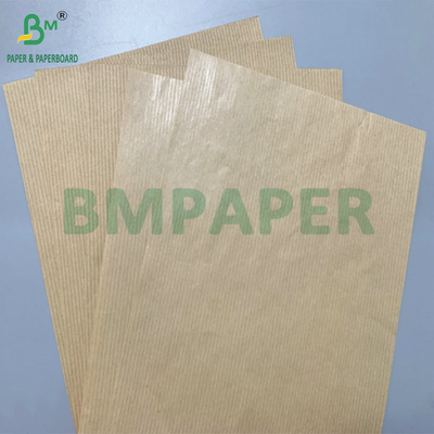High Stiffness 50gsm 60gsm Brown Striped Kraft Paper For Flowers Packaging