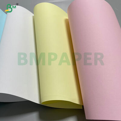 76gsm CB CFB CF NCR Offset Carbonless Paper Black Image  1/2" 19" Width
