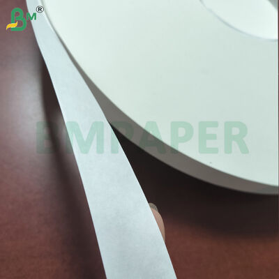 Slitted Rolls White Kraft Paper For Straw Packing 24gsm 35mm Roll