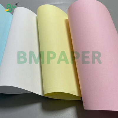  75g CB / CFB / CF Digital Printing Carbonless Paper Roll For Invoice NCR 9.5"

