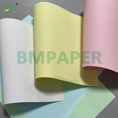  75g CB / CFB / CF Digital Printing Carbonless Paper Roll For Invoice NCR 9.5"
