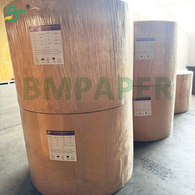 Recyclable Lined MG Brown Kraft Paper For Wrapping Ribbed Paper