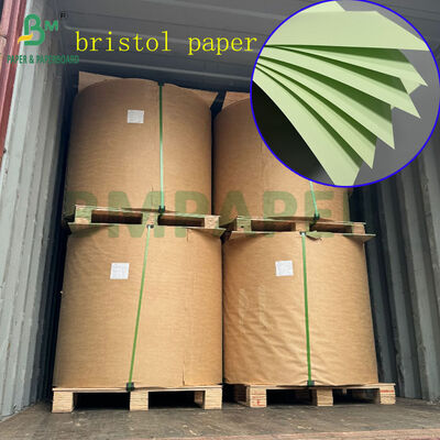 Smooth Surface 300gsm 350gsm Light Green Bristol Paper For Gift Package 571 x 724mm