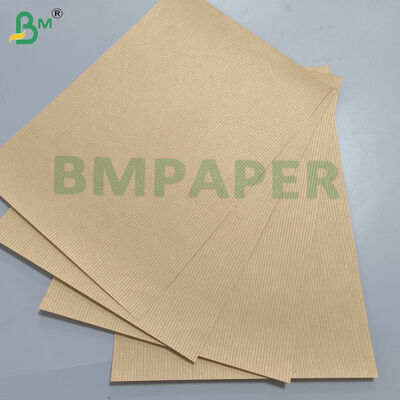 Machine Glazed Brown Ribbed Kraft Paper For Bags And Envelopes