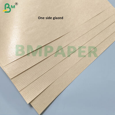 Machine Glazed Brown Ribbed Kraft Paper For Bags And Envelopes