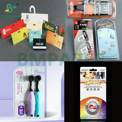 Heat Sealable White Cardboard Sheet for Blister Pack Strong Adhesion with PVC/PET Moisture-proof 250g 300g Rigid Paper for Retail Display