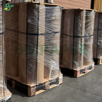 Brown One Side Glossy Machine-glazed Striped Brown Kraft Paper 80g Reels