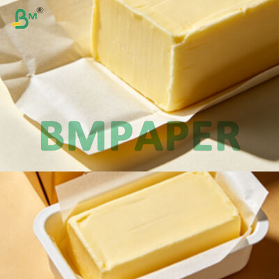 35～55gsm White Kit 12 Greaseproof Base Paper For Individual Butter Packing