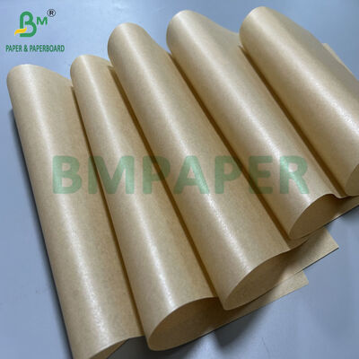 30gsm 35gsm 40gsm Brown Color Silicone Baking Paper For Roasting 75cm width