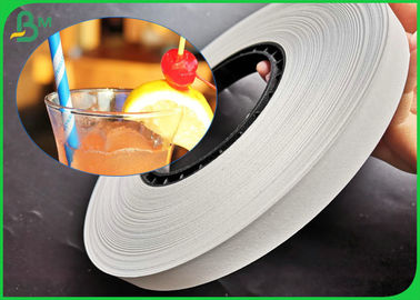 100% Degradable 60gsm 120gsm Printed Straw Paper Roll For Making Strip Straws