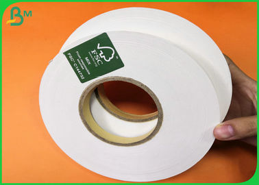 60gsm 120gsm White Paper / White Kraft Paper Roll For Making Straws FSC Certificated