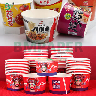 180–250gsm Food-grade One Side PE Coated Smooth Soup Bowl Base Paper