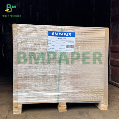High Durability 40GSM 60GSM Natural Brown Machine Glazed Ribbed Kraft Paper