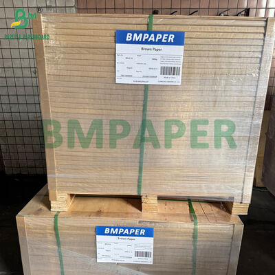 High Durability 40GSM 60GSM Natural Brown Machine Glazed Ribbed Kraft Paper