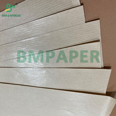 High Durability 40GSM 60GSM Natural Brown Machine Glazed Ribbed Kraft Paper