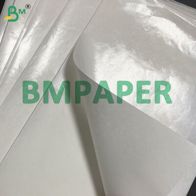 50gsm Cutlery Wrapping Paper 40g+9g Poly-coated White Kraft Paper Sheets
