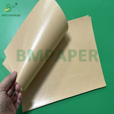 Food Grade 40+9 Poly-coated Brown Kraft Paper For Cutlery Wrapping 800mm 900mm
