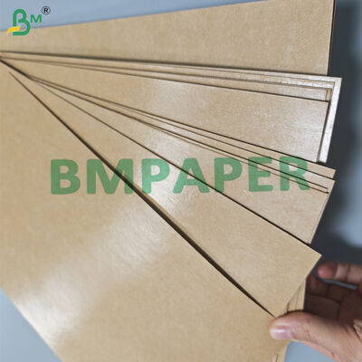 300gsm + 15g PE Coated Brown Kraft Paper For Street Food Tray Oil proof 85cm