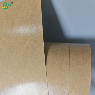 300gsm + 15g PE Coated Brown Kraft Paper For Street Food Tray Oil proof 85cm