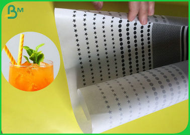 100% Food Grade Straw Wrapping Paper Roll Natural Material Black Straw Paper