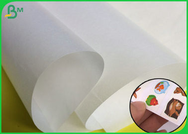 80GSM 31 x 35inches White Glassine Paper For Making Adhesive Tapes / Stickers