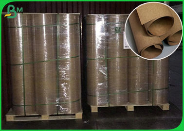 Durable Food Grade Brown Paper / High Stiffness 400GSM Brown Packing Paper Roll