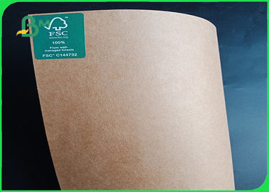 Durable Large Craft Paper Roll , Recyclable White / Brown Kraft Paper Roll