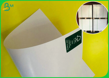 140g 150g 157g Gloss Coated Paper / Glossy White Paper With Virgin Wood Pulp Material