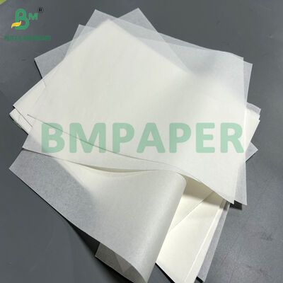 35gsm  40gsm White Color Greaseproof Paper For Fast Food Bags 390mm 532mm