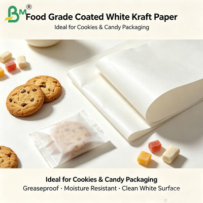 Hygienic Food Wrapping Papers, 45g White MG Paper + 9g PE