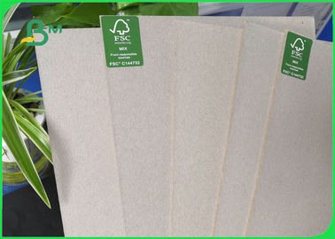 Uncoated 2mm 2.5mm Thick Grey Chipboard 700 * 1000mm For Hardcover