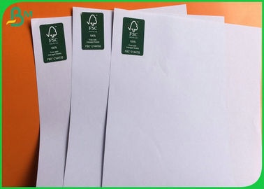 Custom White Woodfree Paper Roll 75GSM 570MM Width For Making School Books